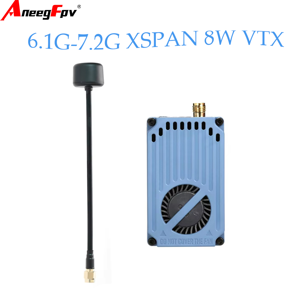 Drone With Rc Remote - RUSHFPV 6.1‑7.2G 8W X61728 VTX โมดูลส่งสัญญาณวิดีโอพร้อมเสาอากาศโพลาไรซ์แบบวงกลม