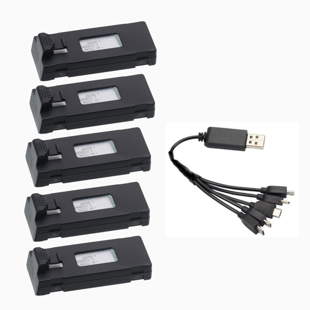 Drone Rc E88 Pro - แบตเตอรี่ Lipo 3.7V 1800mAh และที่ชาร์จสำหรับ E88