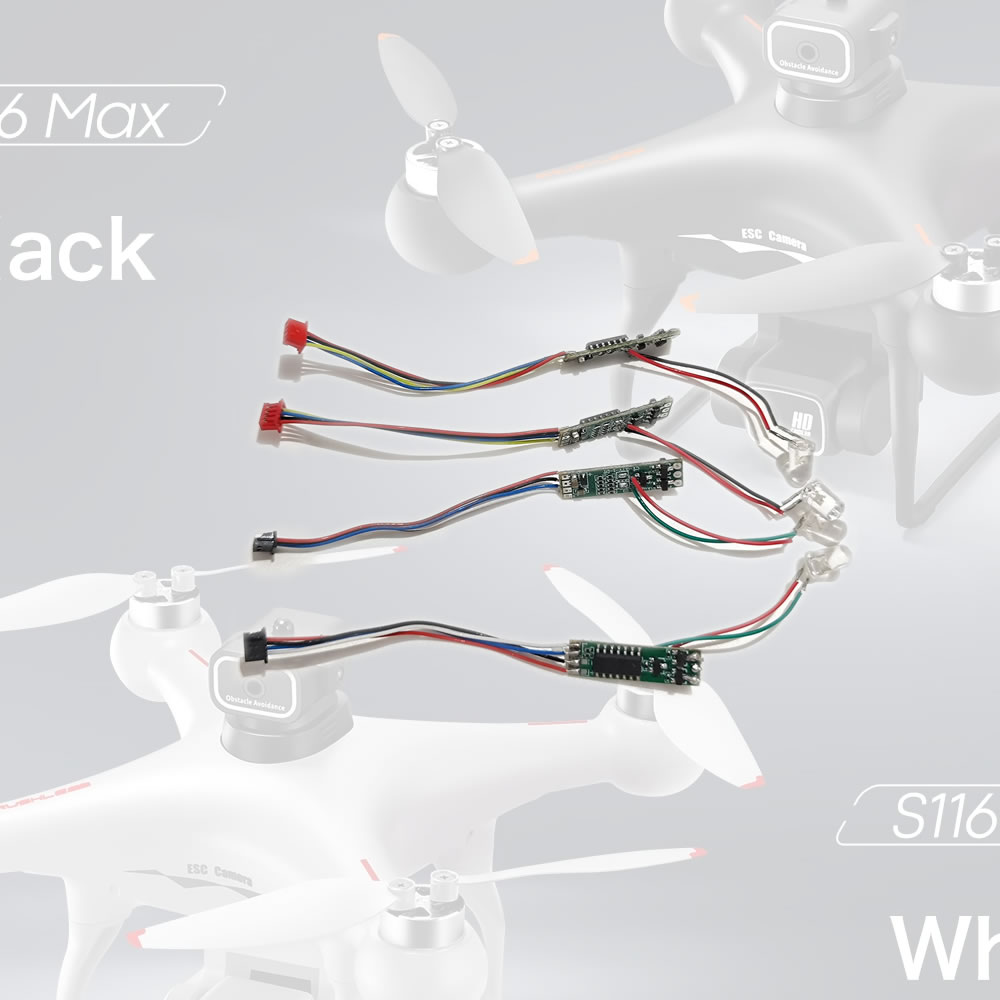 Drone Rc S116 - บอร์ด ESC พร้อมแถบไฟ ชุดเต็ม 4 ชิ้น