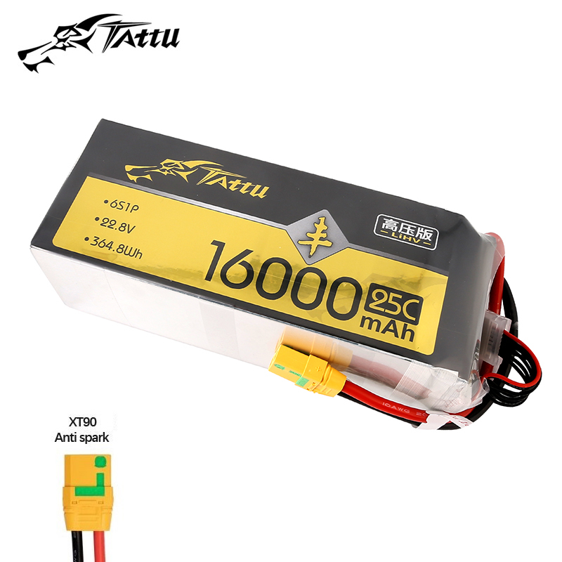 Drone Zll Rc - แบตเตอรี่ TATTU 16000mAh 25C 22.8V LiPo