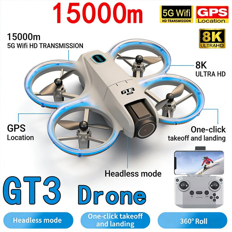 โดรนรุ่นใหม่ GT3 MAX 8K HD ถ่า - Drone Gt3 Rc บทวิจารณ์และราคา