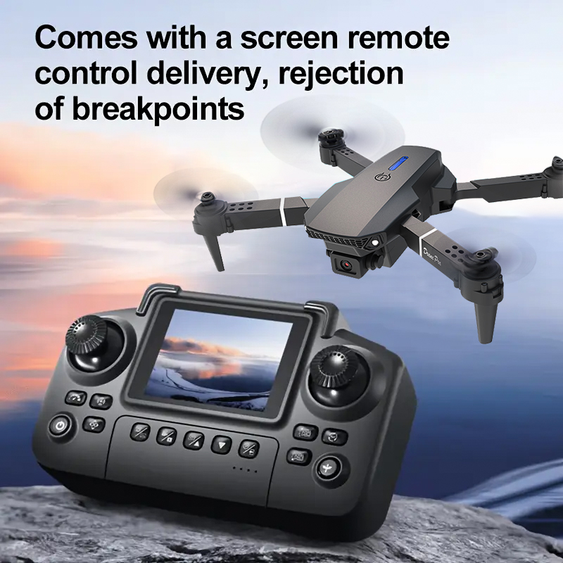 โดรนพับได้ E88 Pro กล้อง HD คู - Drone Rc E88 Pro บทวิจารณ์และราคา