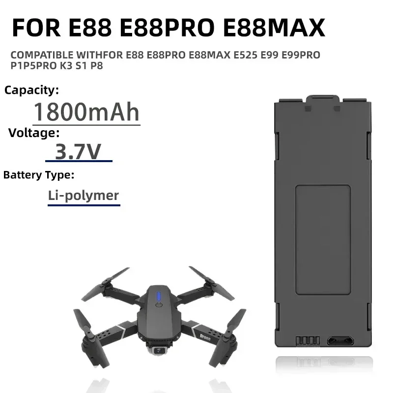 แบตเตอรี่โดรนโปร E99 1-10ชิ้น  - Drone Rc E88 Pro บทวิจารณ์และราคา