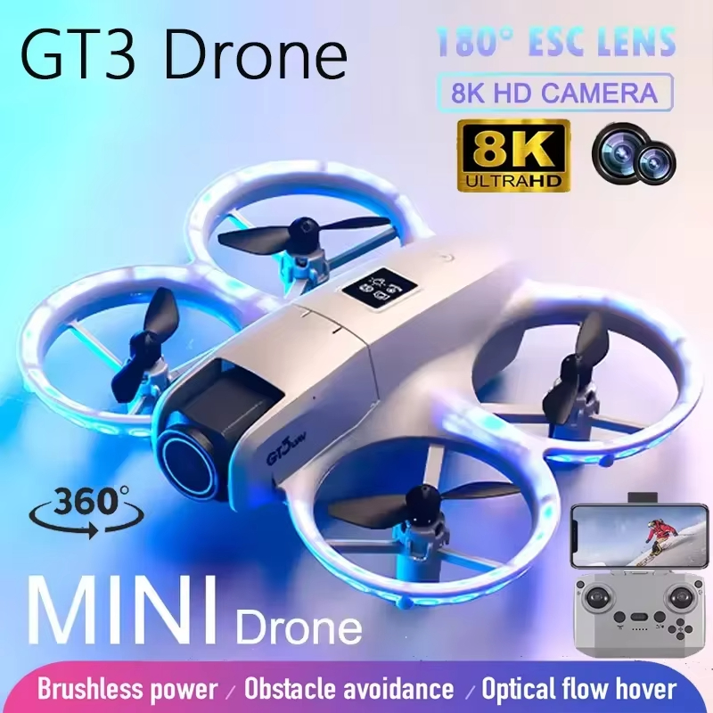 ใหม่ GT3 Mini Drone 8K HD Dual - Drone Gt3 Rc บทวิจารณ์และราคา