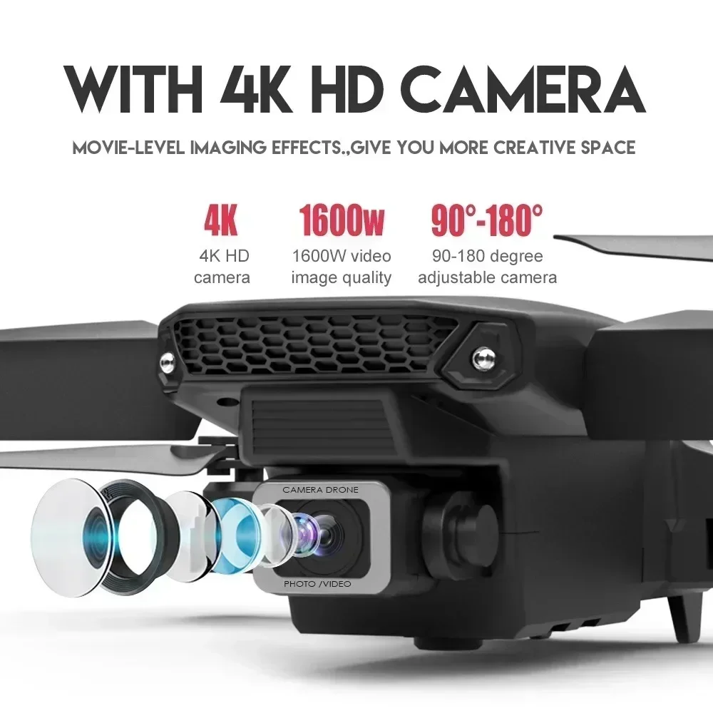 E88 Pro WIFI FPV Droneมุมกว้าง - Drone Rc E88 Pro บทวิจารณ์และราคา
