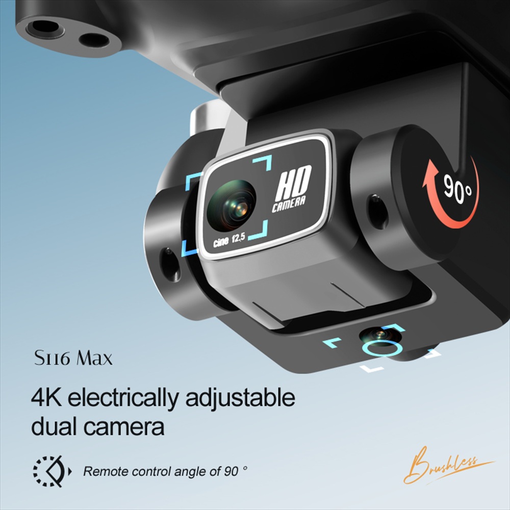 โดรนบังคับวิทยุไร้แปรงถ่าน S11 - Drone Rc S116 บทวิจารณ์และราคา